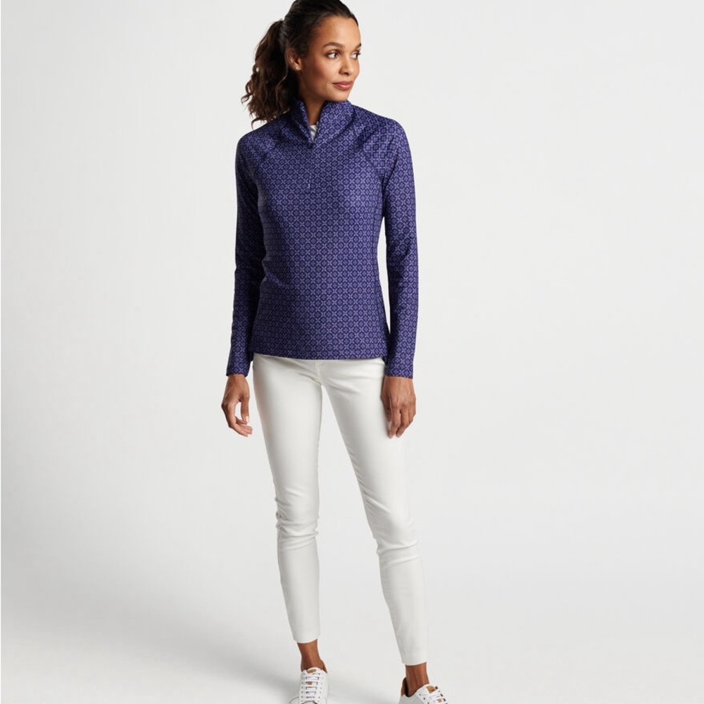 Peter Millar Women’s Geo Raglan-Sleeve Perth Layer Golf Quarter Zip